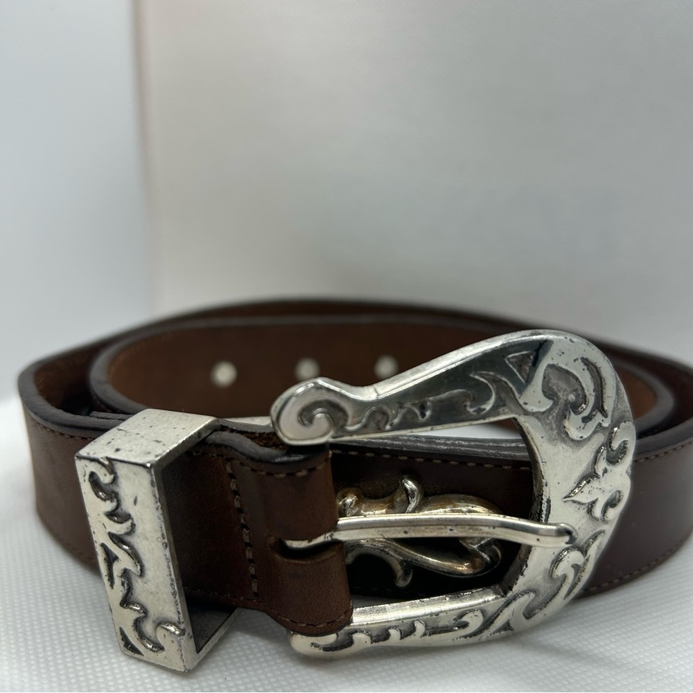 Brighton Classic Brown Leather Belt USA M 48709